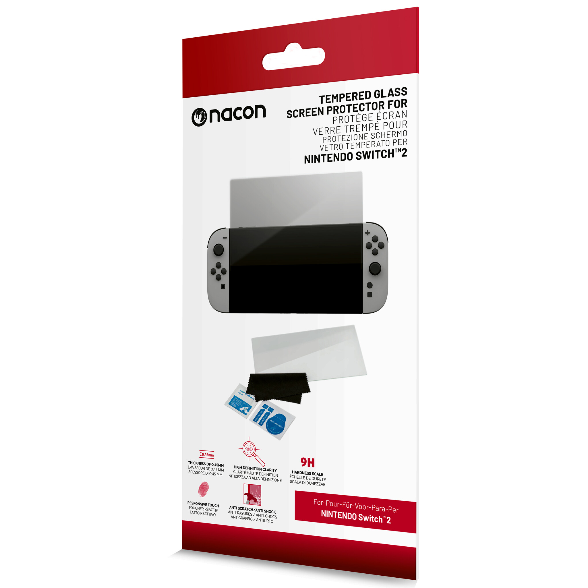 Nacon Nintendo Switch 2 Screenprotector - Gehard Glas afbeelding