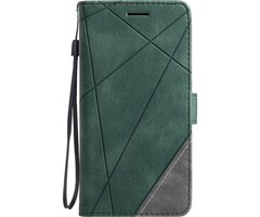 JVS Products Samsung Galaxy A56 hoesje - Bookcase - Pasjeshouder - Portemonnee - Patroon - Kunstleer - Groen