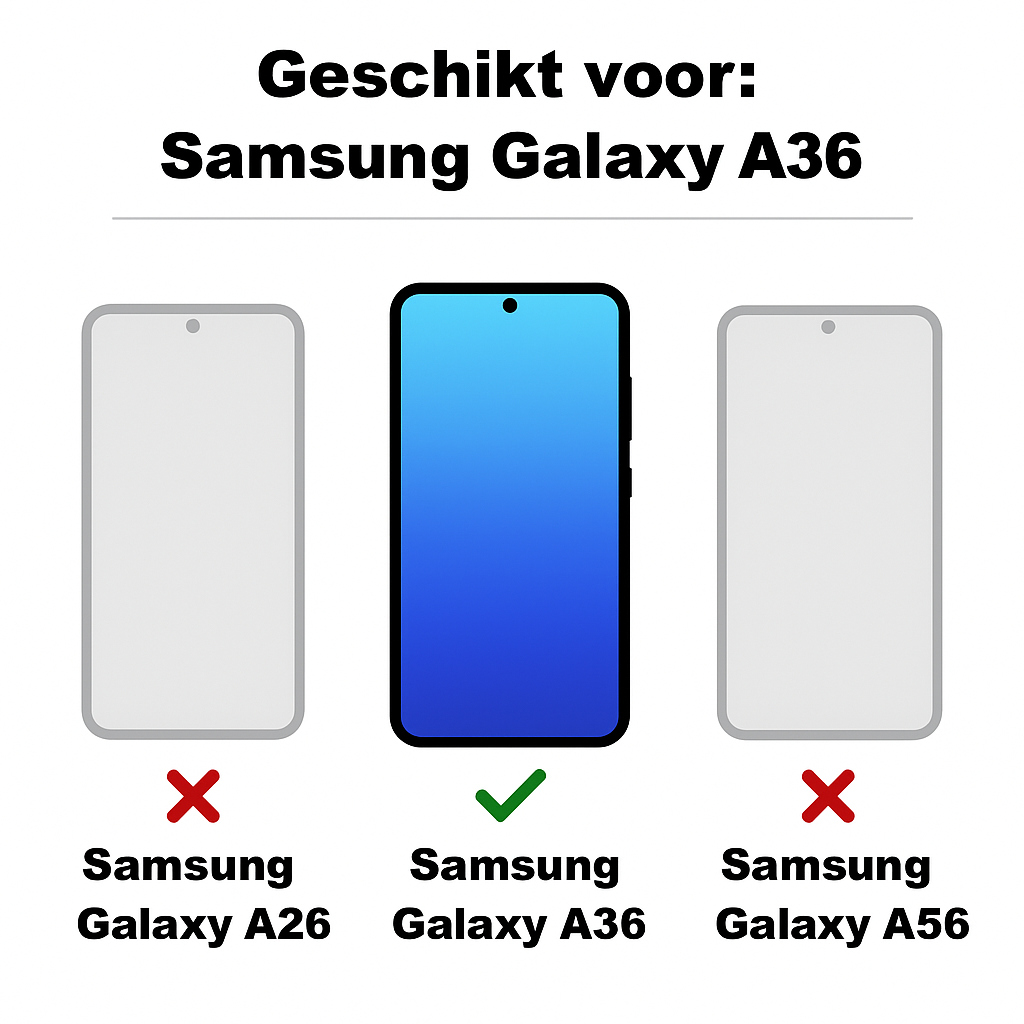 JVS Products Samsung Galaxy A36 hoesje - Bookcase - Pasjeshouder - Portemonnee - Vlinderpatroon - Kunstleer - Roze