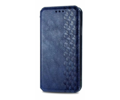 JVS Products Samsung Galaxy A56 hoesje - Bookcase - Pasjeshouder - Portemonnee - Diamantpatroon - Kunstleer - Blauw