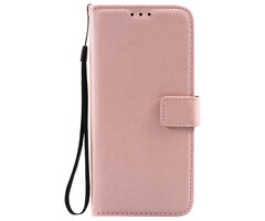 JVS Products iPhone 16e hoesje - Bookcase - Pasjeshouder - Portemonnee - Camerabescherming - Kunstleer - Rose Goud