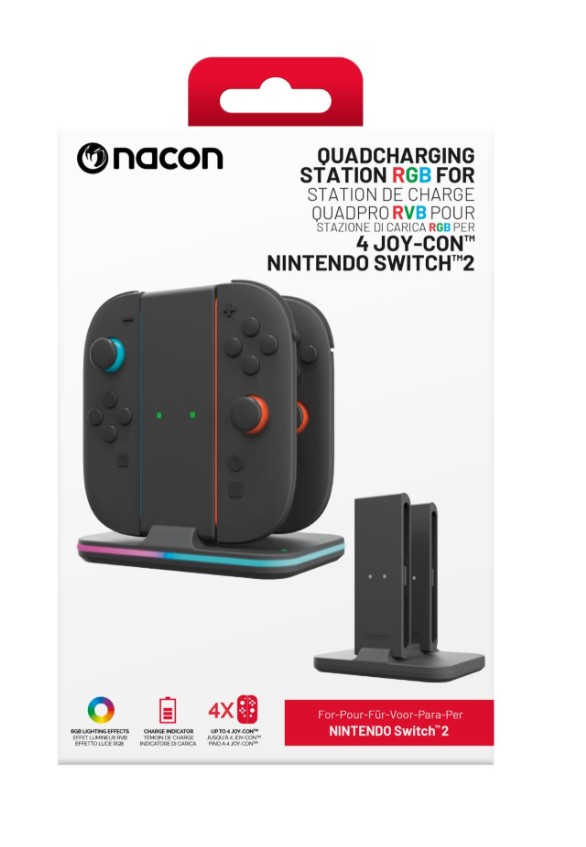 Nacon Nintendo Switch 2 Quad Charger voor 4 Joy-Con Controllers afbeelding
