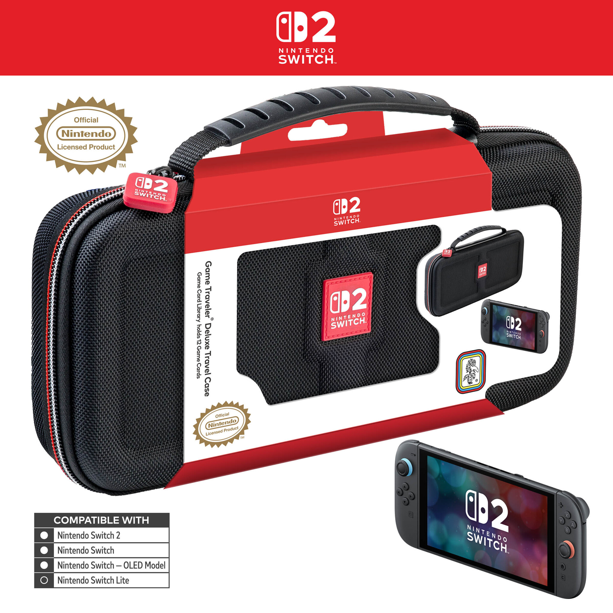 Nintendo Switch 2 Official Case Deluxe - Zwart afbeelding