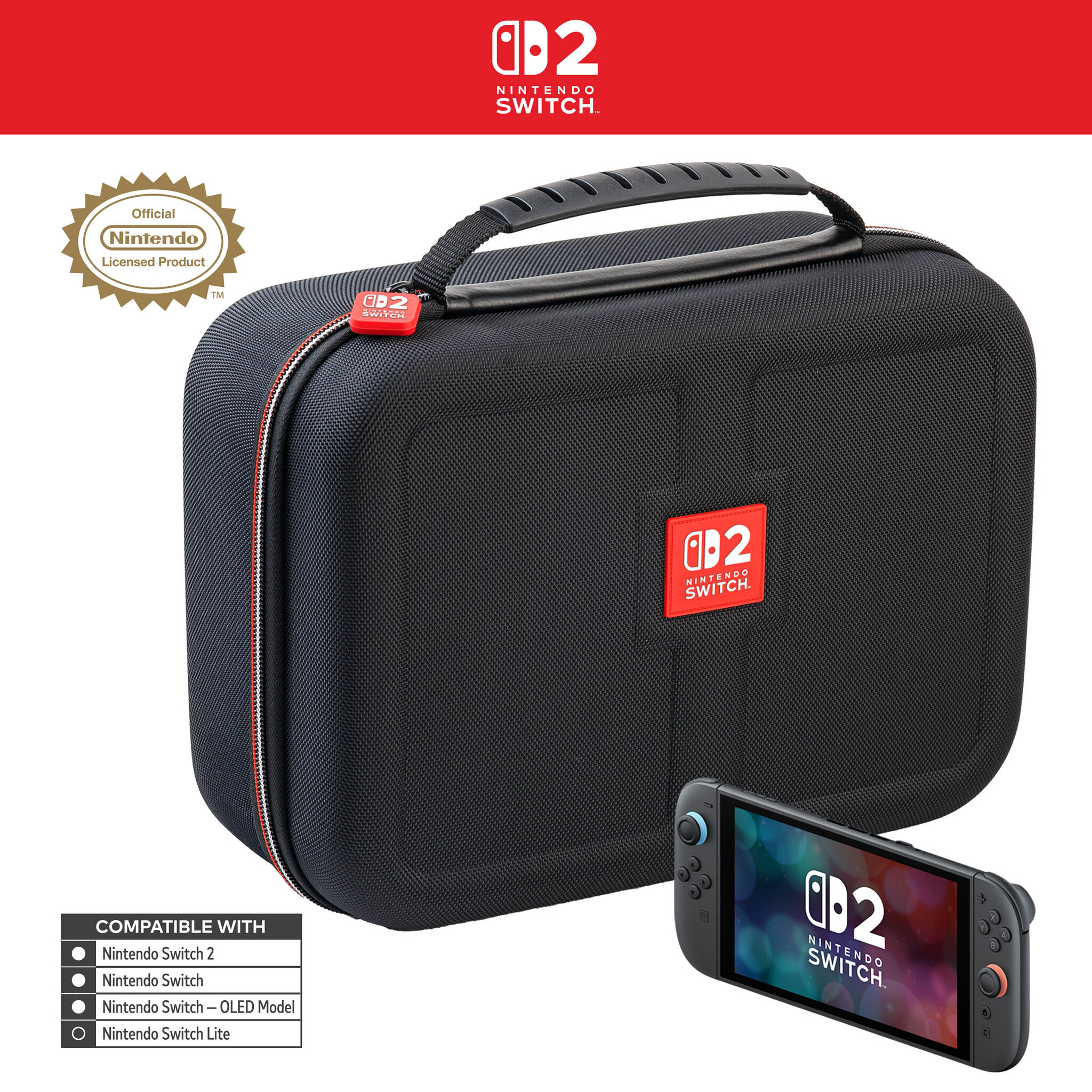 Nintendo Switch 2 Official All-in-One Travel Bag - Zwart afbeelding