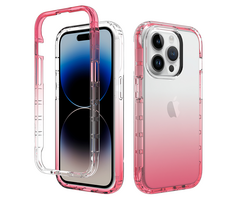 JVS Products iPhone 17 hoesje -  Full body -  2 delig -  Shockproof -  Siliconen -  TPU -  Roze