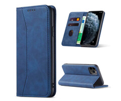 JVS Products iPhone 17 Pro Max hoesje - Bookcase - Pasjeshouder - Portemonnee - Kunstleer - Blauw
