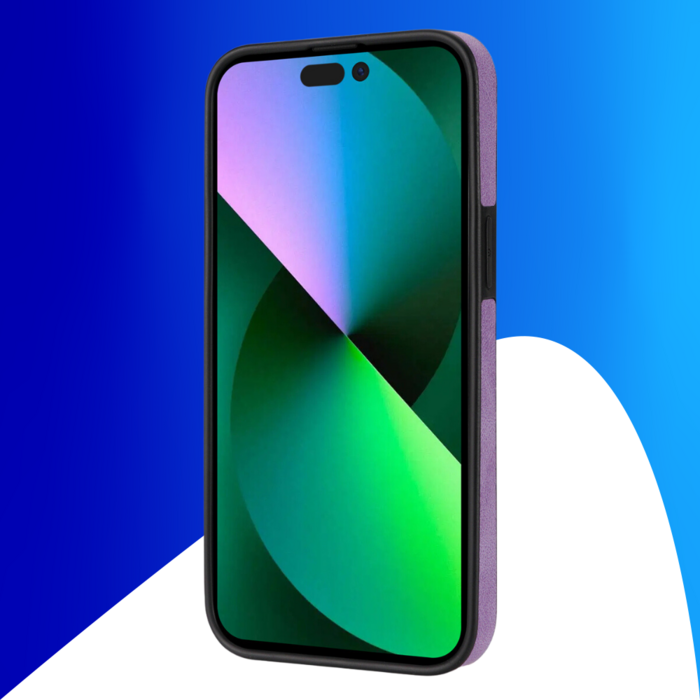 JVS Products iPhone 17 Pro hoesje - Backcover - Pasjeshouder - Portemonnee - Camerabescherming - Stijlvol patroon - TPU - Paars