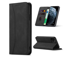 JVS Products iPhone 17 hoesje - Bookcase - Pasjeshouder - Portemonnee - Kunstleer - Zwart