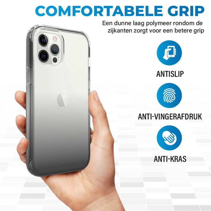 JVS Products iPhone 17 hoesje -  Full body -  2 delig -  Shockproof -  Siliconen -  TPU -  Zwart