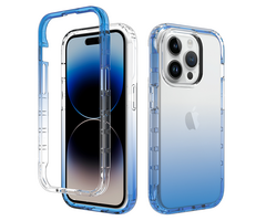 JVS Products iPhone 17 Pro Max hoesje -  Full body -  2 delig -  Shockproof -  Siliconen -  TPU -  Blauw