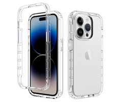 JVS Products iPhone 17 Air hoesje -  Full body -  2 delig -  Shockproof -  Siliconen -  TPU -  Transparant