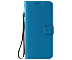 JVS Products iPhone 17 Pro Max hoesje - Bookcase - Pasjeshouder - Portemonnee - Camerabescherming - Kunstleer - Blauw