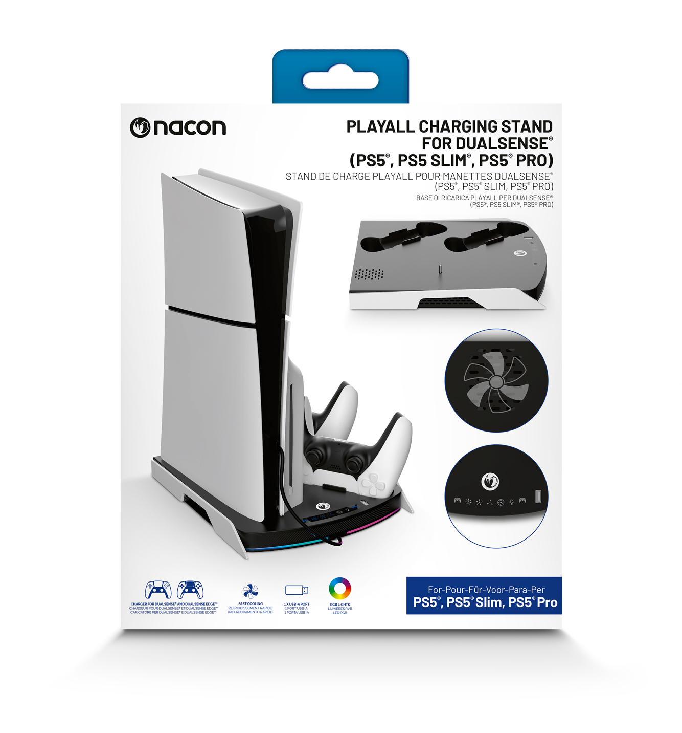 Nacon PS5 Standaard en Oplaadstation voor 2 Dualsense Controllers afbeelding