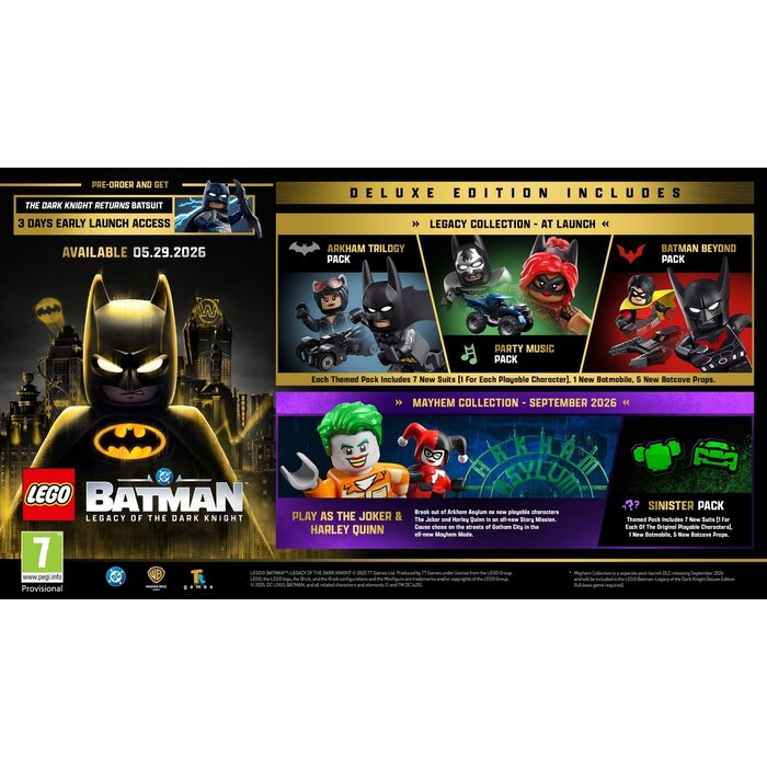 Warner Bros. Interactive Entertainment PS5 LEGO Batman: Legacy of the Dark Knight - Deluxe Edition + Pre-Order Bonus
