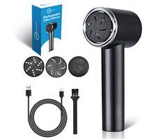 JVS Products Elektrische Eeltverwijderaar - Digitale Display - 4 Verschillende Slijpkoppen - Automatisch Opzuigsysteem - USB-Oplaadbaar - IPX6 Waterbestendig – Voetvijl - Zwart