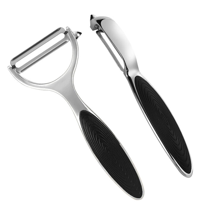 JVS Products Dunschiller Set - Dunschillers - Dunschiller Aardappel - Aardappelschilmesje - Zilver