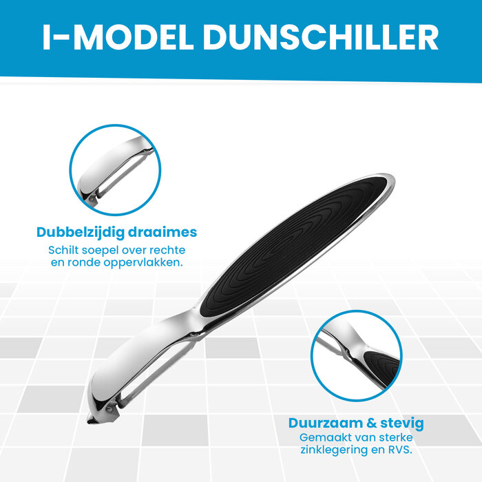 JVS Products Dunschiller Set - Dunschillers - Dunschiller Aardappel - Aardappelschilmesje - Zilver