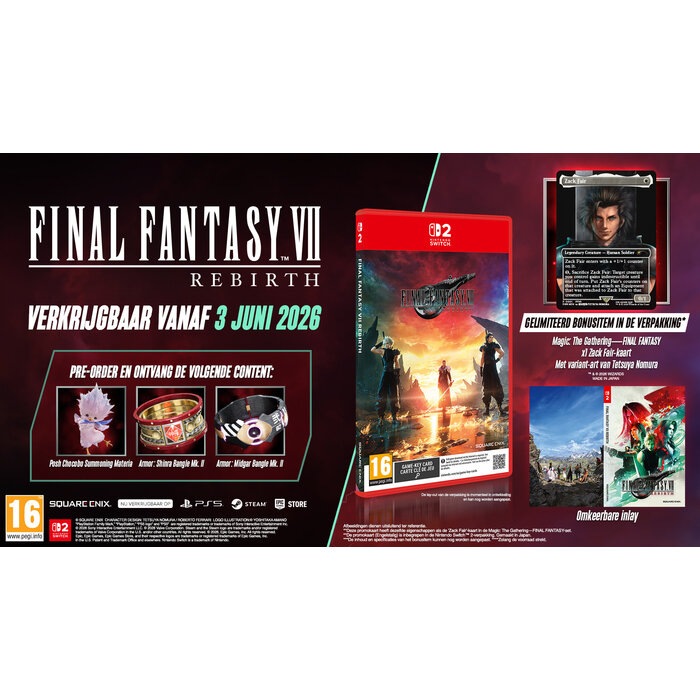 Square Enix Nintendo Switch 2 Final Fantasy VII Rebirth - Day One Edition + Pre-Order Bonus