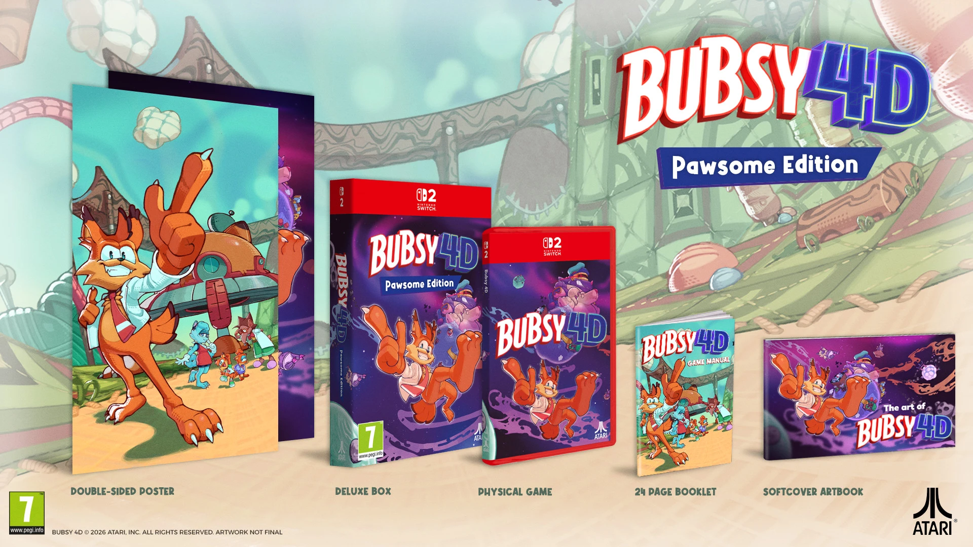 Accolade Nintendo Switch 2 Bubsy 4D - Pawsome Edition