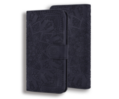 JVS Products Samsung Galaxy S26 Plus hoesje - Bookcase - Pasjeshouder - Portemonnee - Mandalapatroon - Kunstleer - Zwart