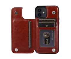 JVS Products Samsung Galaxy S26 hoesje - Backcover - Pasjeshouder - Portemonnee - Kunstleer - Bruin