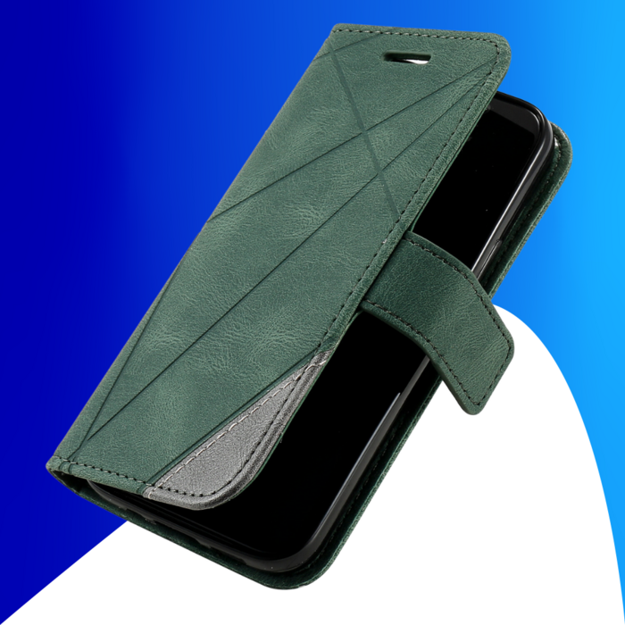 JVS Products Samsung Galaxy S26 Plus hoesje - Bookcase - Pasjeshouder - Portemonnee - Patroon - Kunstleer - Groen