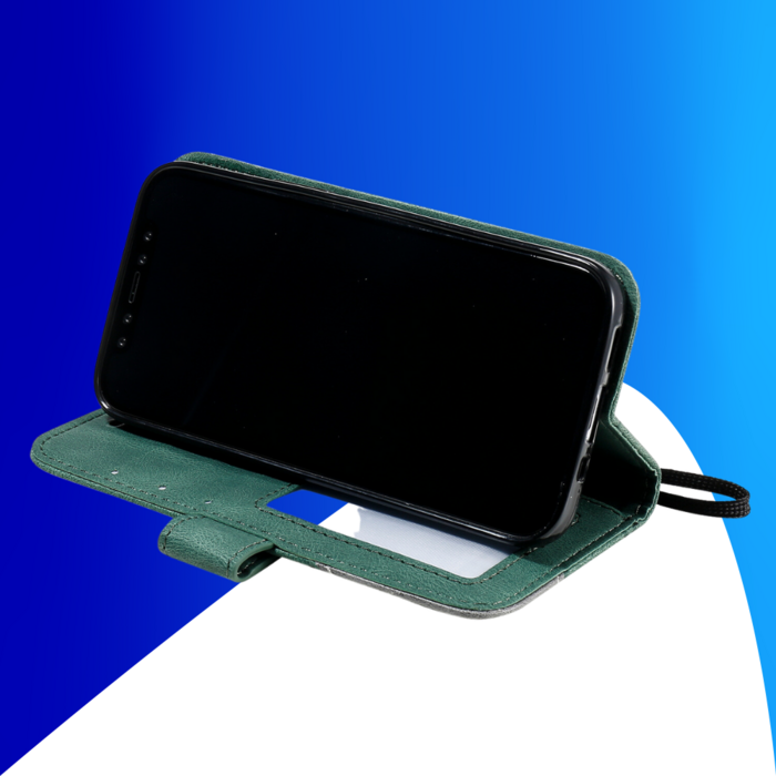 JVS Products Samsung Galaxy S26 Plus hoesje - Bookcase - Pasjeshouder - Portemonnee - Patroon - Kunstleer - Groen