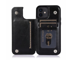 JVS Products Samsung Galaxy S26 Ultra hoesje - Backcover - Pasjeshouder - Portemonnee - Kunstleer - Zwart