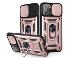 JVS Products Samsung Galaxy S26 Ultra hoesje - Backcover - Rugged Armor - Camerabescherming - Extra valbescherming - TPU - Rose Goud