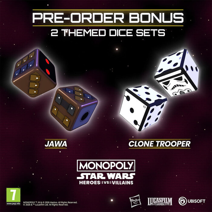 Ubisoft Nintendo Switch Monopoly: Star Wars Heroes vs Villains + Pre-Order Bonus
