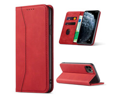 JVS Products Samsung Galaxy A37 hoesje - Bookcase - Pasjeshouder - Portemonnee - Kunstleer - Rood
