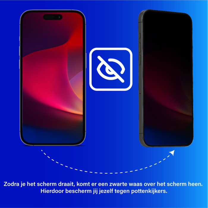 JVS Products Screenprotector geschikt voor Samsung Galaxy A17 - Privacy - Tempered Glass - Beschermglas - Glas - Privacy screenprotector