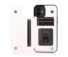 JVS Products Samsung Galaxy A37 hoesje - Backcover - Pasjeshouder - Portemonnee - Kunstleer - Wit