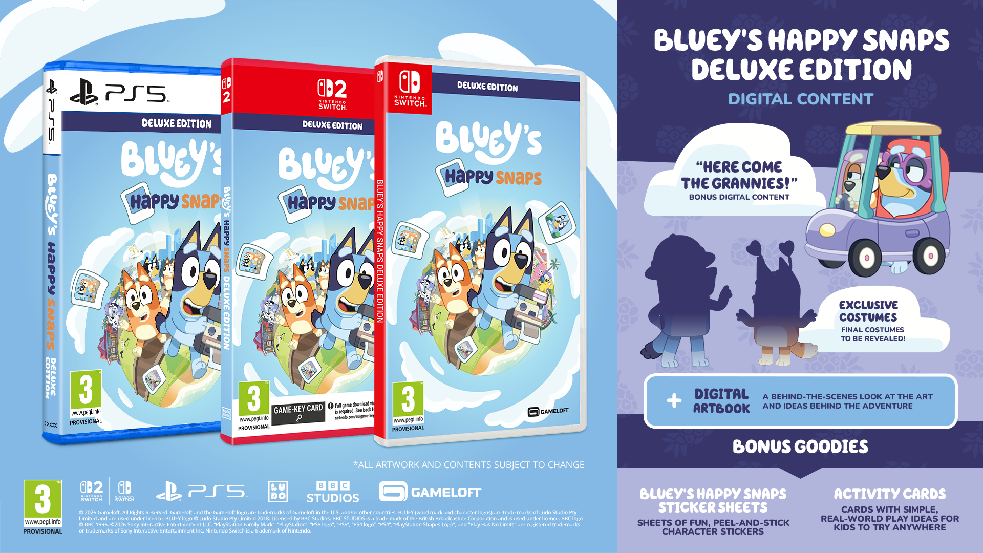Bandai Namco Nintendo Switch 2 Bluey's Happy Snaps - Deluxe Edition