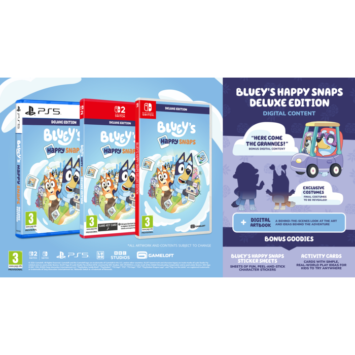 Bandai Namco PS5 Bluey's Happy Snaps - Deluxe Edition