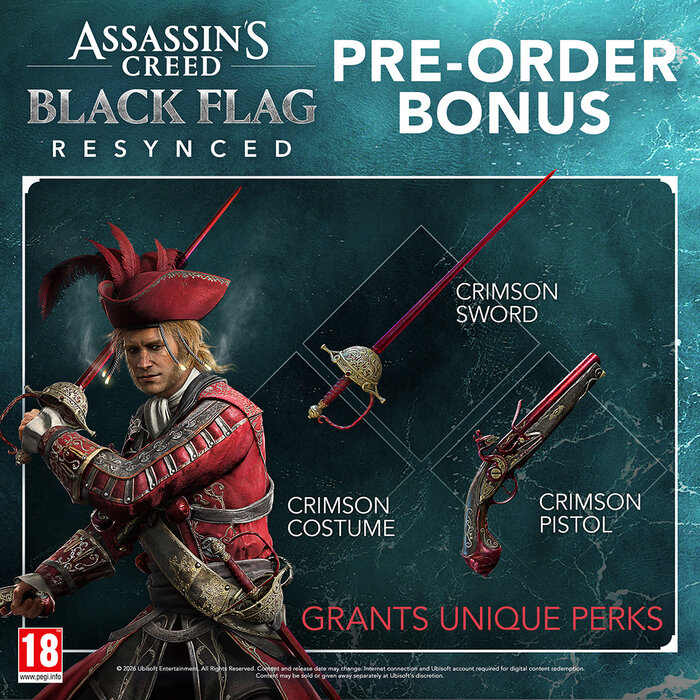 Ubisoft PS5 Assassin's Creed: Black Flag Resynced + Pre-Order Bonus