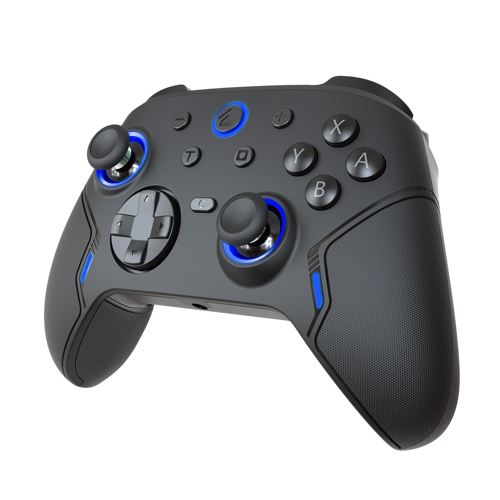 JVS Products Draadloze Pro Controller - Geschikt voor Nintendo Switch en Nintendo Switch 2 - Macro Knoppen - RGB Verlichting - Hall Effect Joystick - Ergonomische Grip - Zwart