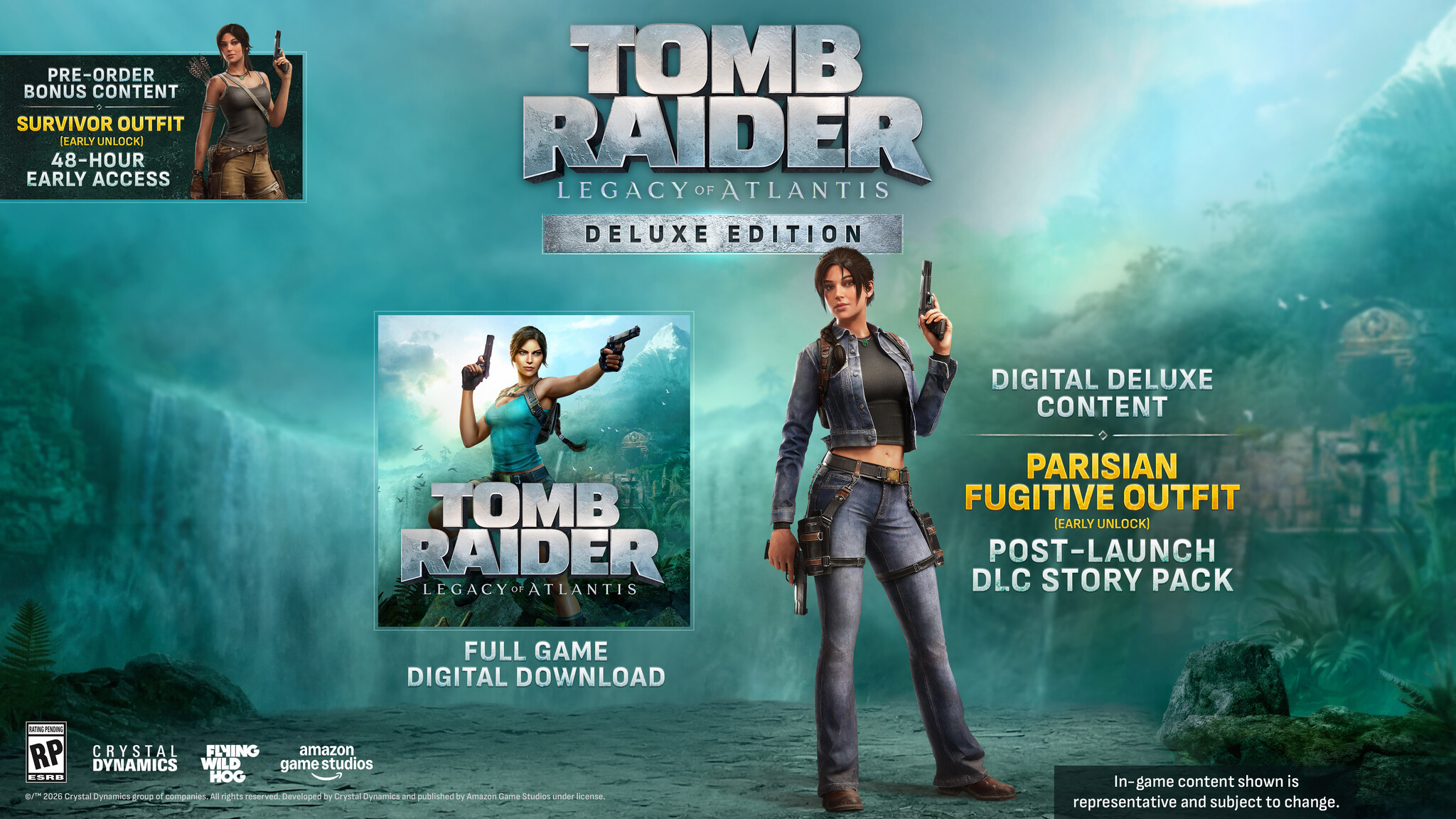 Crystal Dynamics PS5 Tomb Raider: Legacy of Atlantis - Deluxe Edition + Pre-Order Bonus