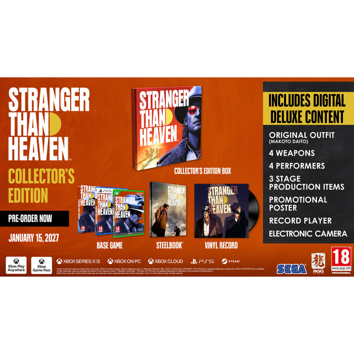 SEGA PS5 Stranger Than Heaven - Collector's Edition
