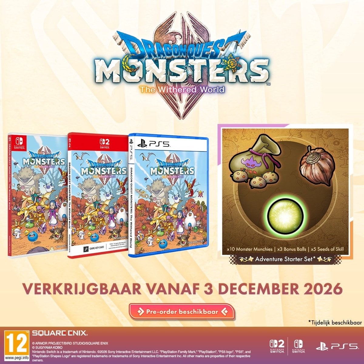 Square Enix Nintendo Switch Dragon Quest Monsters: The Withered World + Pre-Order Bonus