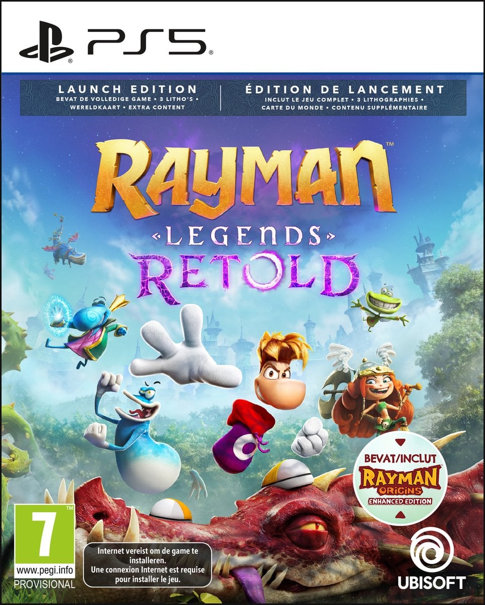 Ubisoft PS5 Rayman Legends Retold - Launch Edition + Pre-Order Bonus