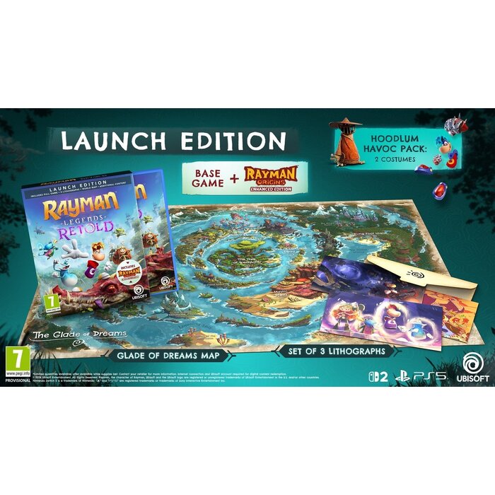 Ubisoft PS5 Rayman Legends Retold - Launch Edition + Pre-Order Bonus