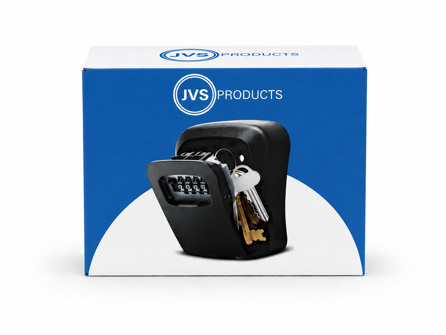 JVS Products Sleutelkluis - Sleutelkastje - Sleutelkluis met code voor binnen en buiten - Sleutelkluis inclusief wandmontage - Met cijferslot - ABS en Metaal - Zwart