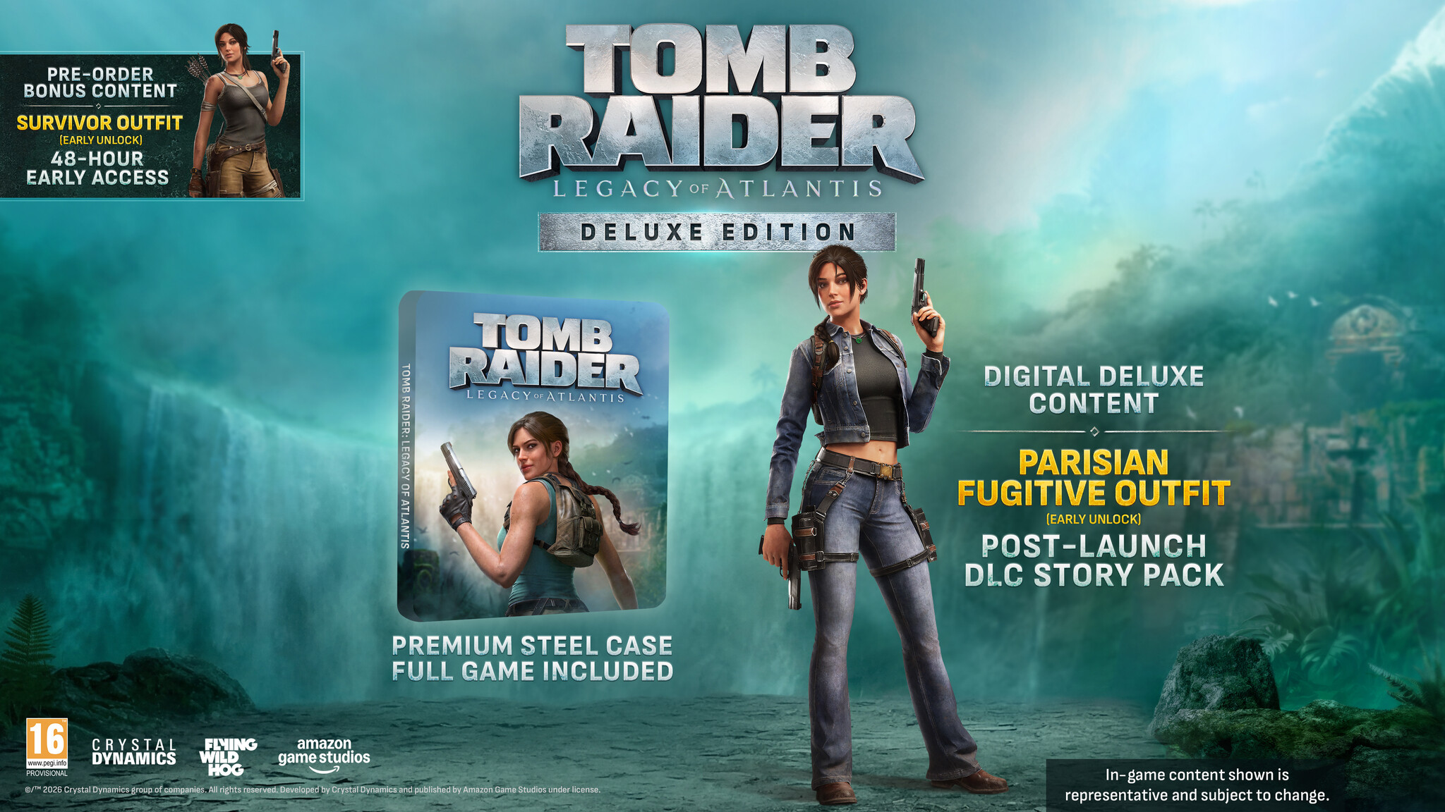 Crystal Dynamics PS5 Tomb Raider: Legacy of Atlantis - Deluxe Edition + Pre-Order Bonus