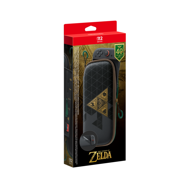 Nintendo Nintendo Switch 2 Opberghoes & Screen Protector - The Legend of Zelda 40th Anniversary Edition