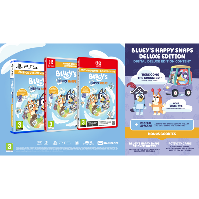 Bandai Namco Nintendo Switch 2 Bluey's Happy Snaps - Deluxe Edition