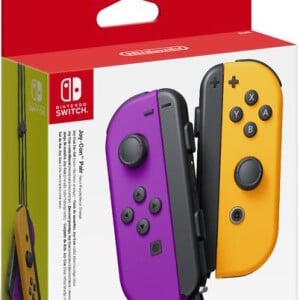 Joy-Con Controllers Paar (paars/oranje) - Met vervangbare batterij