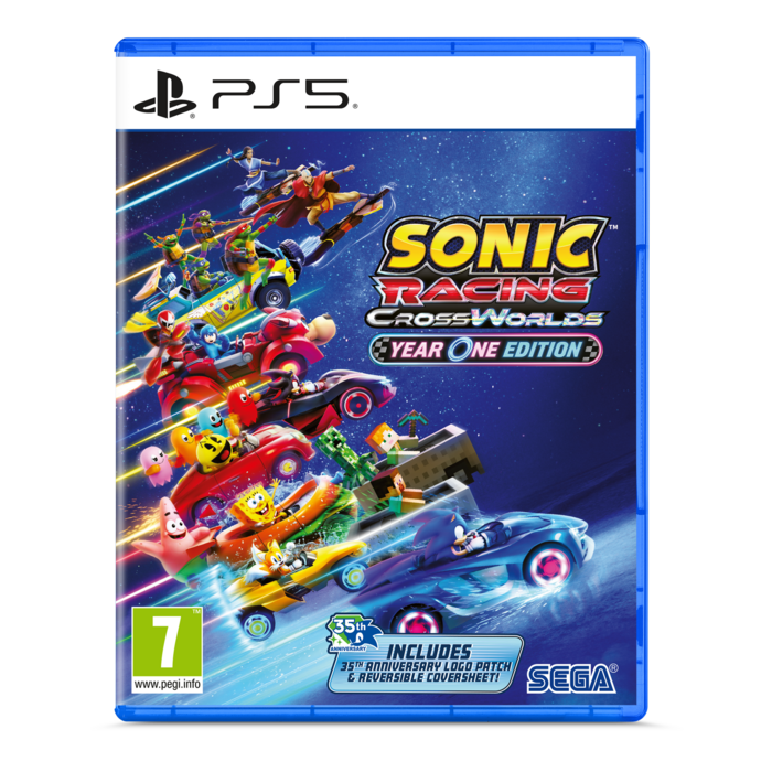 SEGA PS5 Sonic Racing CrossWorlds - Year One Edition (inclusief woven Patch)