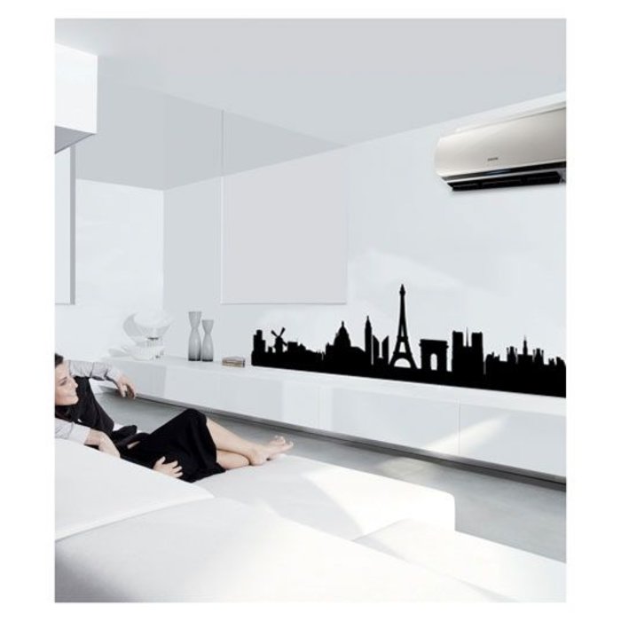 Coart Muurstickers skyline van Parijs