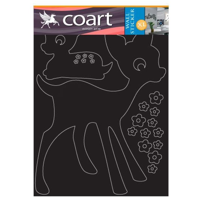 Coart Muurstickers hertjes
